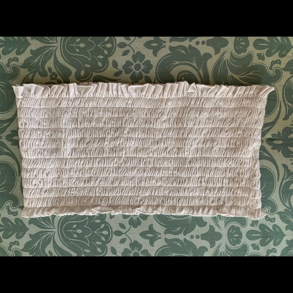 Brandy Melville white cropped tube top
